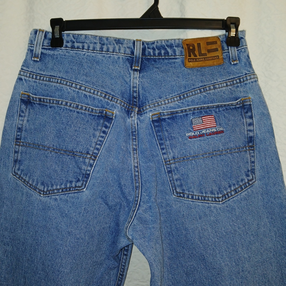 Ralph Lauren Polo Jeans Co. Vintage Blue Jeans with Classic Denim Style